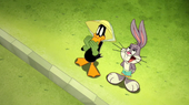 Daffy gets called a beak-face by Yosemite Sam.