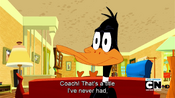 Daffy notes that a coach is a job he never had...