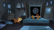 Daffy sleeping