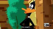Daffy points out that he is now a coach...