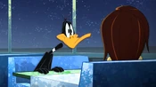 Daffy laughing at Tina