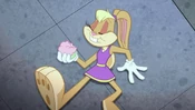 Lola Bunny Munching Her Cupcake