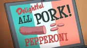 Since pork is meat, Porky IS eating himself!