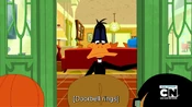 Daffy opens the door to find...