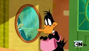 Daffy with his handbag