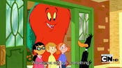 Gossamer asks Daffy for a favor.