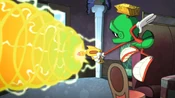 Marvin zaps Daffy because he scared him.