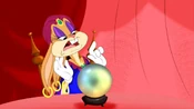 ...her crystal ball.