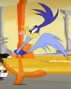 Road Runner runs off.