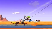Wile E. almost reaches his prey.