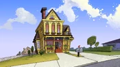 The house he lives in