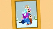 Bunny family portrait: Winter themed