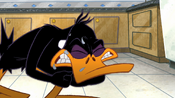 Daffy needs to try 100 percent to be Bugs' best friend.