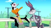 Daffy explains to Bugs how luxurious it is to be a member there.