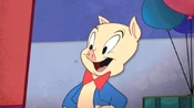 Porky tells Bugs that high school was the best time of his life.