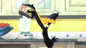 Daffy adds a container of "weight gainer" into his protein shake.