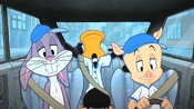 Later, Bugs, Daffy, and Porky visit their hangout...