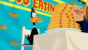 Daffy begins to regret his decision.