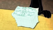 Daffy about to use his money to pay.