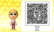 Sarah Doover Mii Tomodachi Life QR