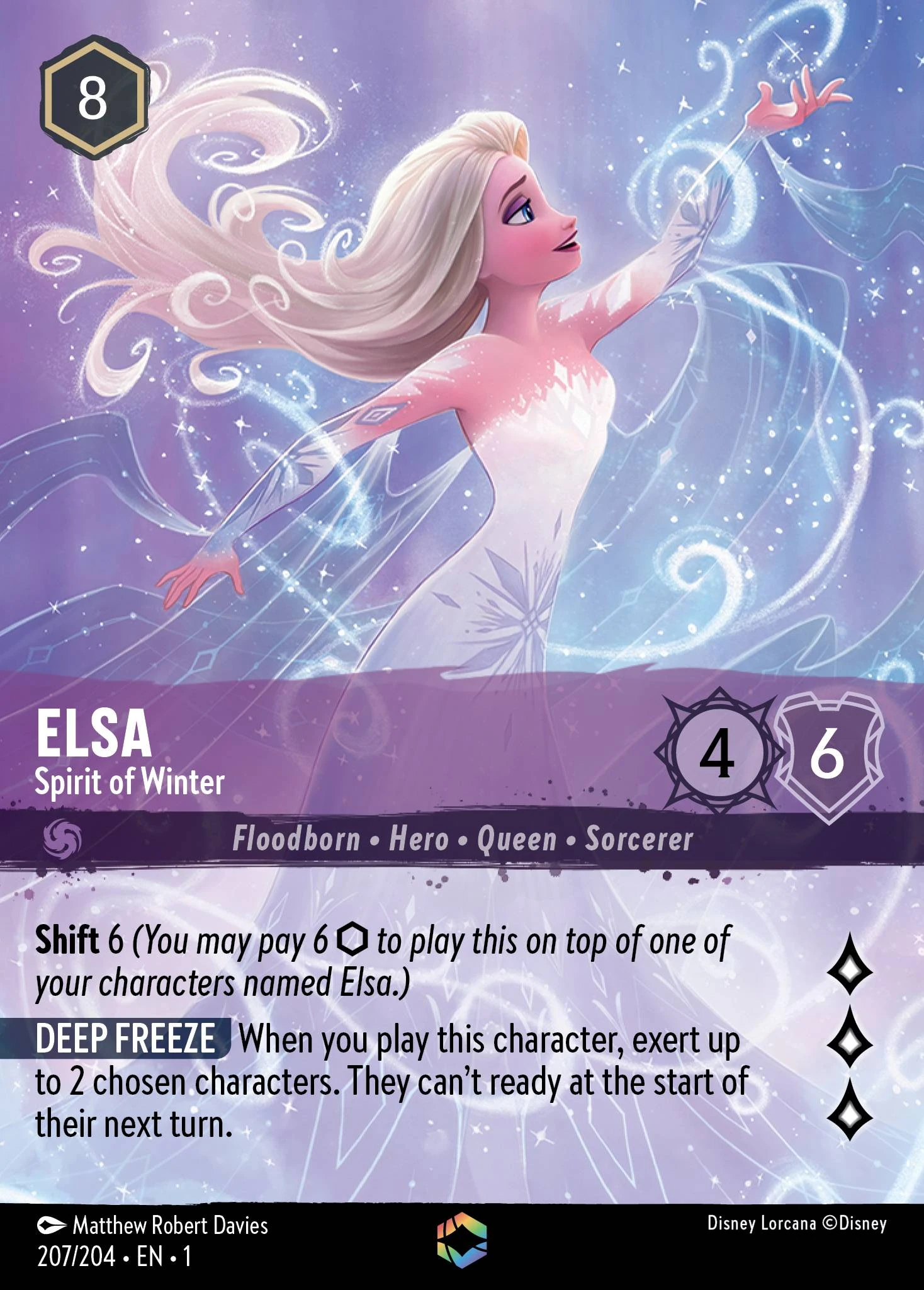 Elsa - Spirit of Winter (Enchanted) | Lorcana Wiki | Fandom