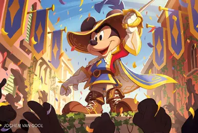 LORCANA ミッキー Musketeer GenCon プロモカード Mickey Mouse Musketeer Captain CUSTOM Lorcana Enchanted