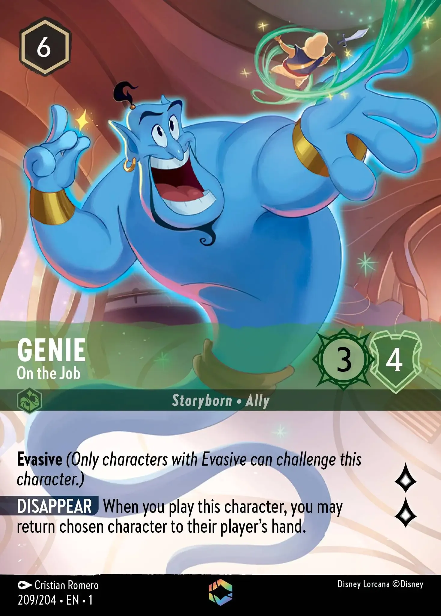 Genie - On the Job (Enchanted) | Lorcana Wiki | Fandom