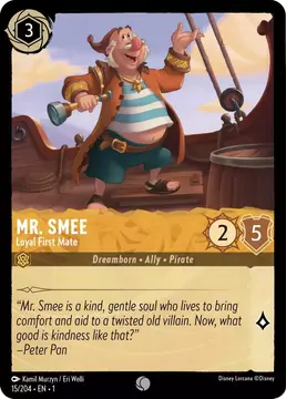 Mr. Smee - Loyal First Mate | Lorcana Wiki | Fandom