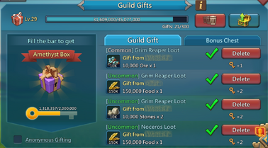Guild Gifts