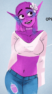 Daphne's modern outfit.