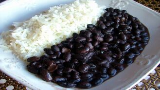 Caraotas Negras con Arroz