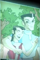 A photo of Brin (left) before his mutation.