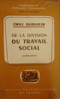 Emile Durkheim, Division du travail social maitrier