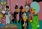 Fiesta de Halloween en la casa de los Simpson