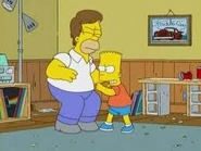 Bart golpeando a Homer de 20 años