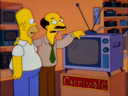 Los Simpson comprando un televisor