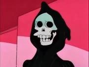 La Parca como el juez del caso de Homer