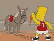 Bart y un burro