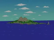 La isla de Barnacle Bay.