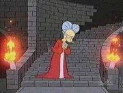 El Sr. Burns le da la bienvenida a la Familia Simpson a su castillo