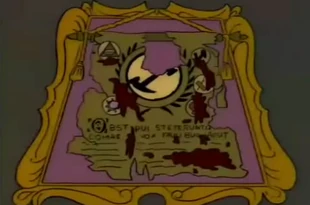 Pergamino destrozado.