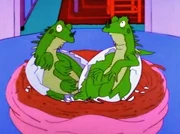 Las lagartijas al salir del huevo