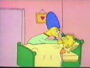 Marge acostando a Lisa.