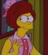 Mona Simpson antes de huir de Burns.