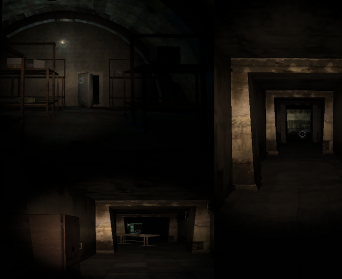 Dingy disused laboratories..