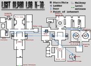 Crude map of Lab X10.