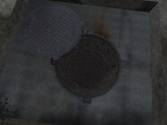Entrance to the sewer system (Concrete Factory, Lost Alpha)