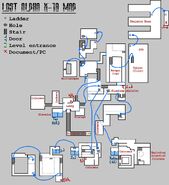 A crude and equally as "confusing" map of Lab X18.