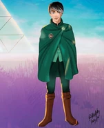 Tam in front of Foxfire, by Ana Marija