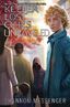 The cover of Unraveled, showing Keefe looking at the viewer with humans in the background. One human wears a cloak and looks forward, with only the bottom half of their face visible.